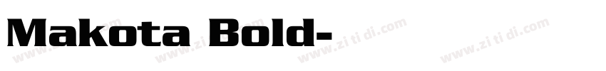 Makota Bold字体转换